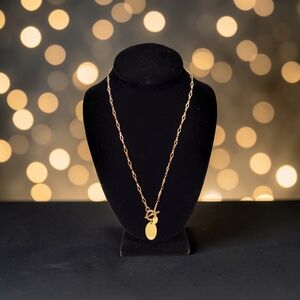 10/ $10 New Gold Oval Pendant Chain Necklace - Women Jewelry